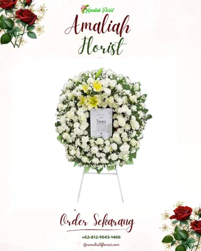 Krans Bunga Duka Cita di Ketanggungan